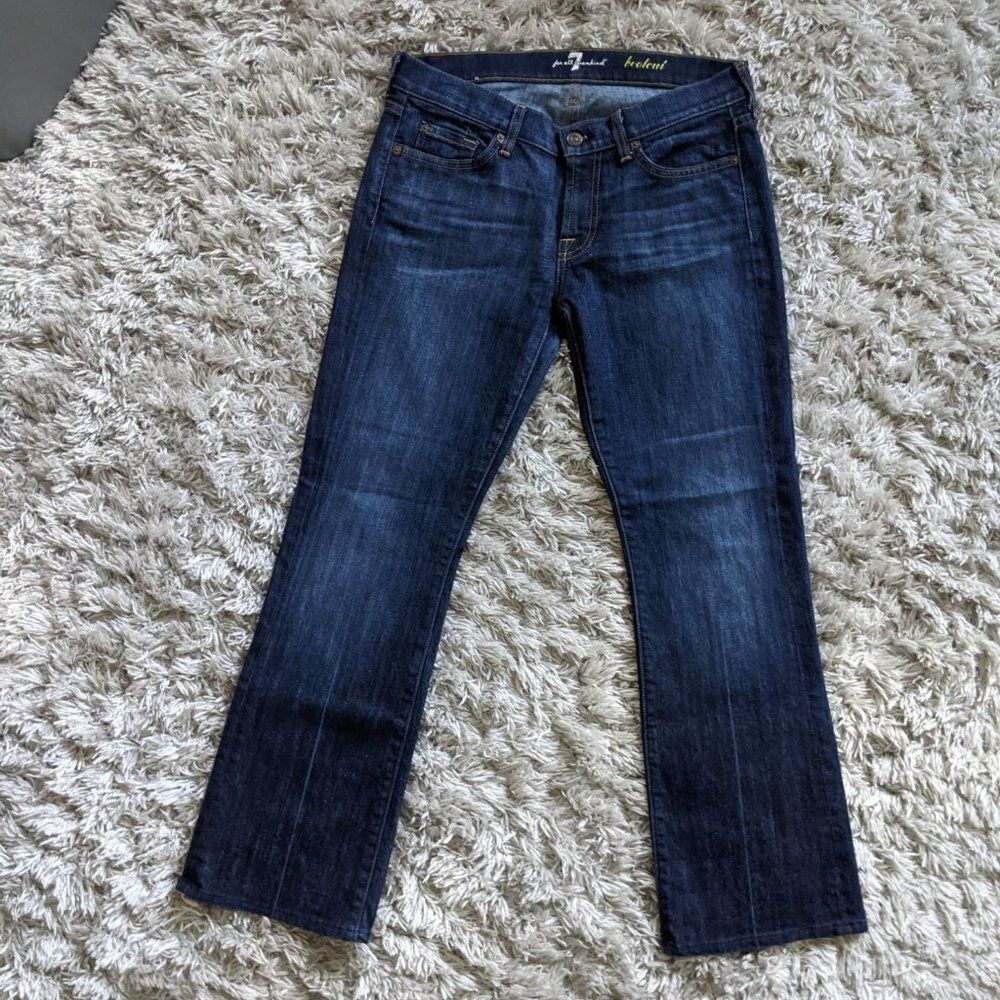 Seven 7 For all mankind Jeans Women 28 Denim Bootcut Mid Rise